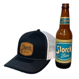Hat Black and White Storck Brewing Beer