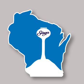 Decal - Slinger Wisconsin Iconic Water Tower Decal