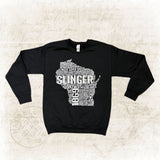 Sweatshirt - Wisconsin Crew Neck Sweatshirt - Black Shirts