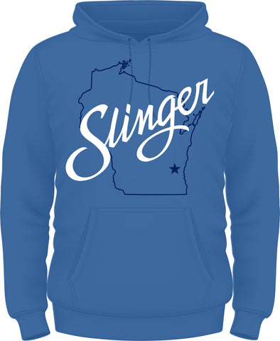 Sweatshirt Hooded - Slinger Wisconsin Hooded Sweatshirts Neptune Blue Shirts
