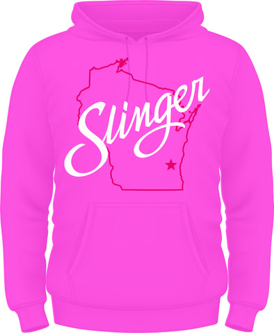 Sweatshirt Hooded - Slinger Wisconsin Hooded Sweatshirts Candy Pink Shirts