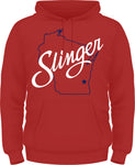 Sweatshirt Hooded - Slinger Wisconsin Hooded Sweatshirts Heather Red Shirts