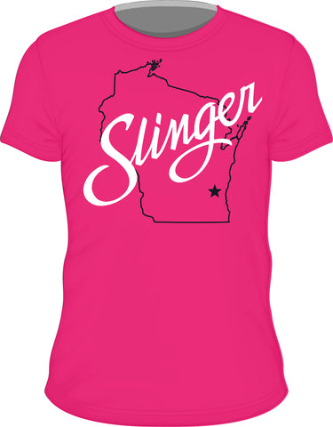 Shirt - Slinger Wisconsin Helicona Pink T Shirts